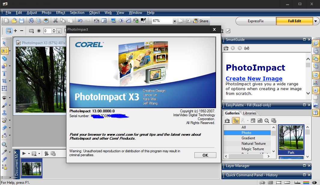 corel photoimpact x3 serial number