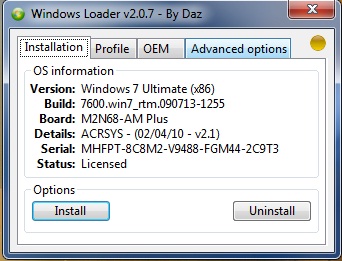 Window loader windows 7. Daz активация на самсунг.